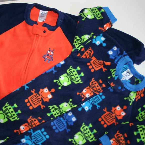 18M Robot Cool Footie Pajamas EUC Gerber Boy 2 pc! - Picture 16 of 16